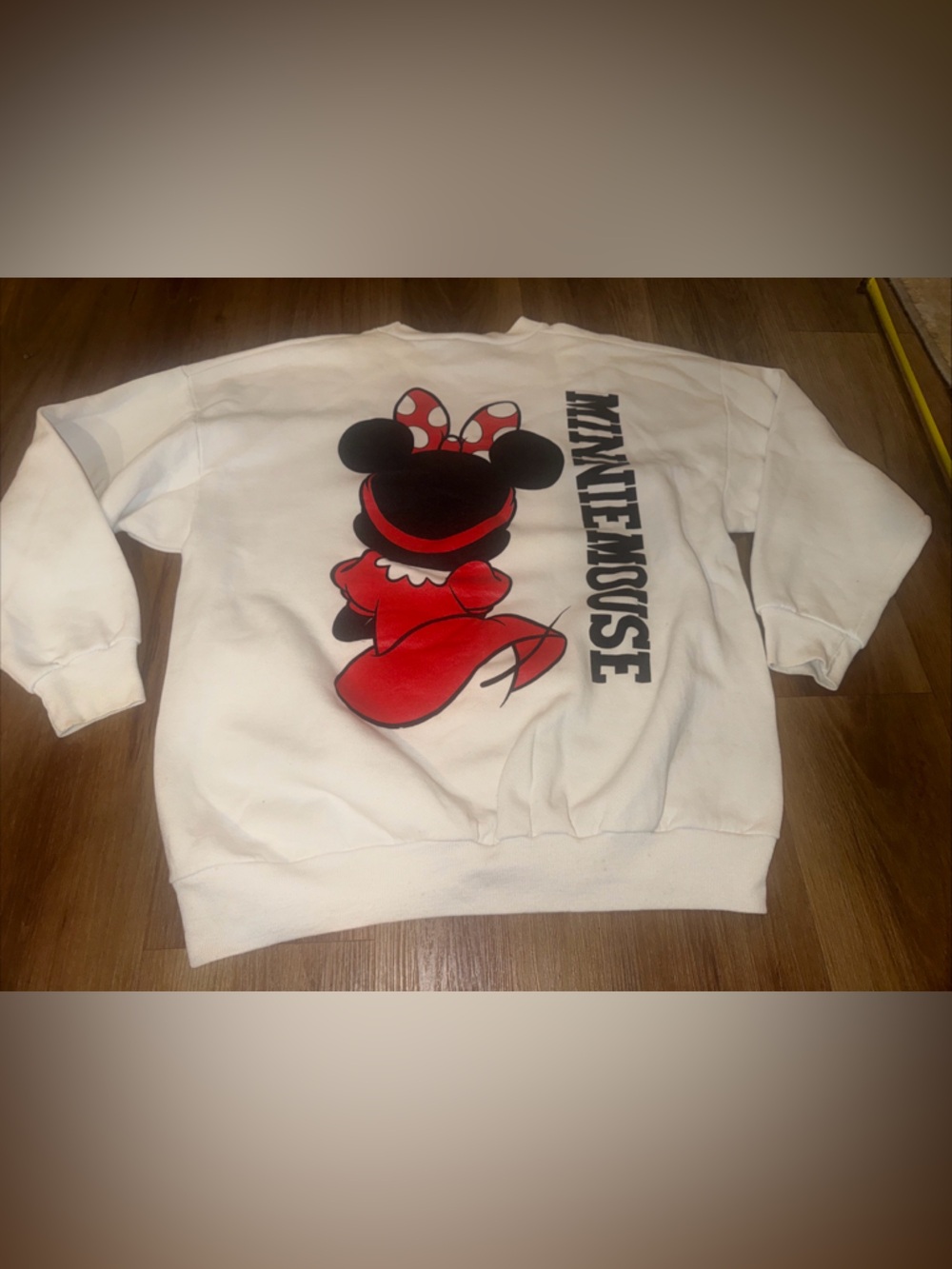 Vintage Disney Minnie Mouse Crewneck Sweater Size XL Made In USA Large 90’s - Picture 9 of 11